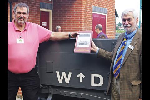 Railway Gazette Editor-in-Chief Chris Jackson (right) joined Moseley Railway Trust Deputy Chairman Richard Grey to launch the reprinted book at the Trust’s Apedale Valley Light Railway in Staffordshire.